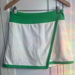 Kyodan Green and White Mini Skort